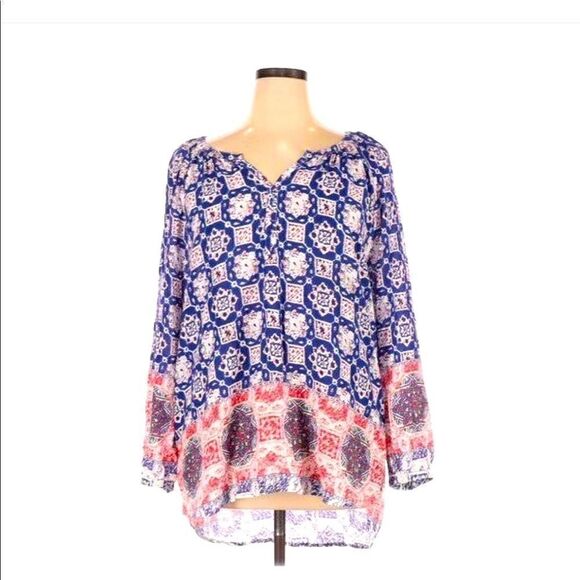 BeachLunchLounge Boho Tunic Mosaic tile Pattern XS - Picture 1 of 8